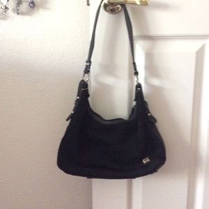 Black Crochet Purse by The Sak